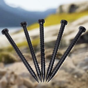 Threaded Anchor Ground Nails Fixed Nails for Tent Canopy Construction Outdoor Camping