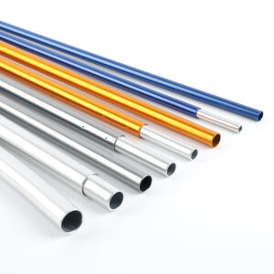 7075 Aluminum Alloy Durable Tent Pole 2.2m Adjustable Height Canopy Stand Thickened Support Rod Car Awning Beach Shelter