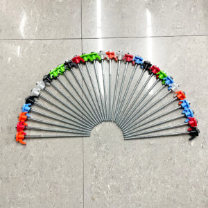 High Quality Custom Tent Pile with Galvanized Screw Nails and 21cm Tent Pegs Quality Mallets for Outdoor Camping