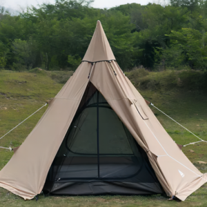 1.6m Ultra Light Camping Family tent with chimney Four Season tent Portable tent canopy