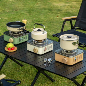 Outdoor exquisite camping mini cassette stove Portable storage Gas stove Gas stove Cooking stove Picnic fire boiler stove Water boiling cassette stove