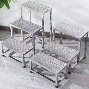 Stainless Steel Staircase Stage Steps Step Ladders Floor Risers Foot Stools and Movable Ladders