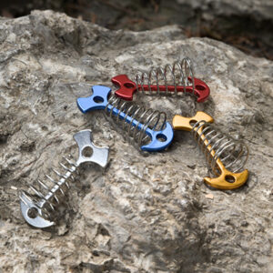 Aluminum Alloy Spring Fishbone Nails: Outdoor Camping Fixed Parts Canopy Tent Spare Parts