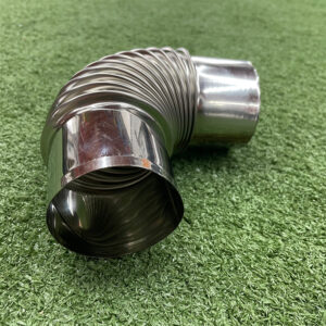 Stainless Steel Adjustable Round Pipe Elbow 90 Degree Corrugated Chimney Elbow Degree for Wood Burning Stove Chimney