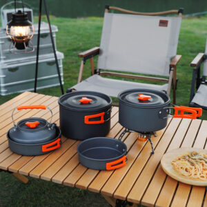 Complete Outdoor Camping Cookware Set – Lightweight & Durable for Hiking & Camping