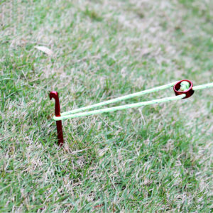 Custom Pile Tent Set: High-Quality Galvanized Screw Nails Tent Pegs and Durable Mallets