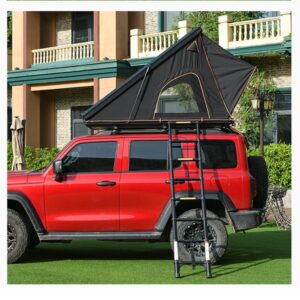 Wildrex Custom Aluminum Hard Shell Car triangle Roof Top Tent