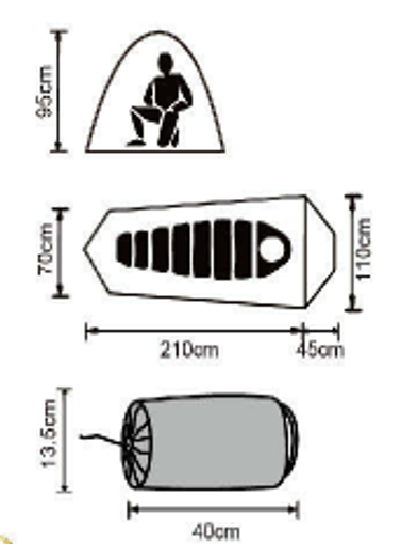 Product size:255cm*110cm*95cm
Packaging zie:40cm*13.5cm