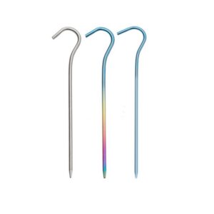 WildreX Pure titanium question mark tent ground nail