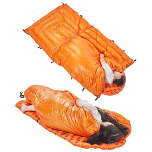Outdoor down sleeping bag ultralight Fill 260g duck down indoor hiking camping winter warmth multifunctional sleeping bag